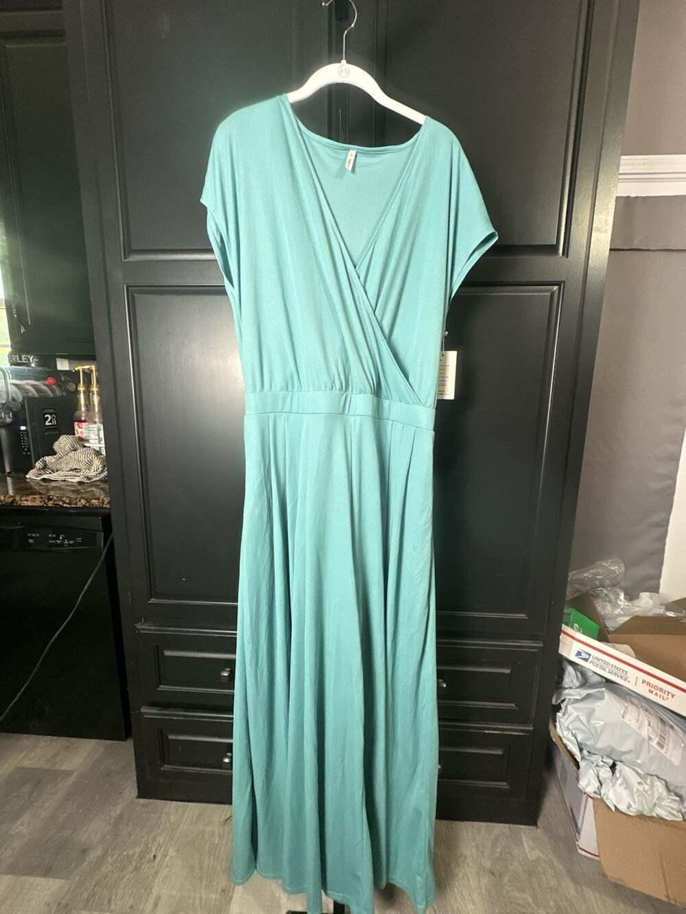Halara Patitoff Compression V-Neck Sleeveless Maxi Jumpsuit#841